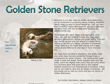 Tablet Screenshot of goldenretrieverbreederca.com